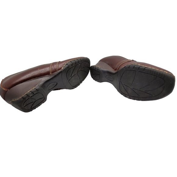 bjorndal womens noelle leather slide on 2" wedge heel loafers - Picture 6 of 6